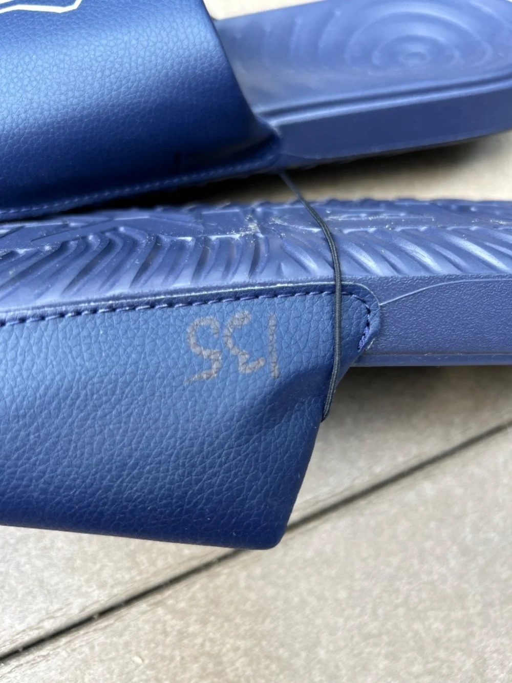 Under Armour Navy Midshipmen Slides  Size 13 NWT